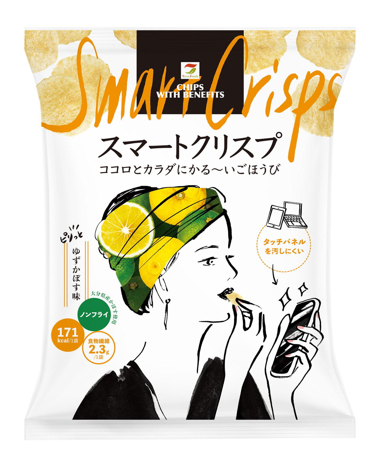 Smart Crisp ゆずかぼす 12袋入り